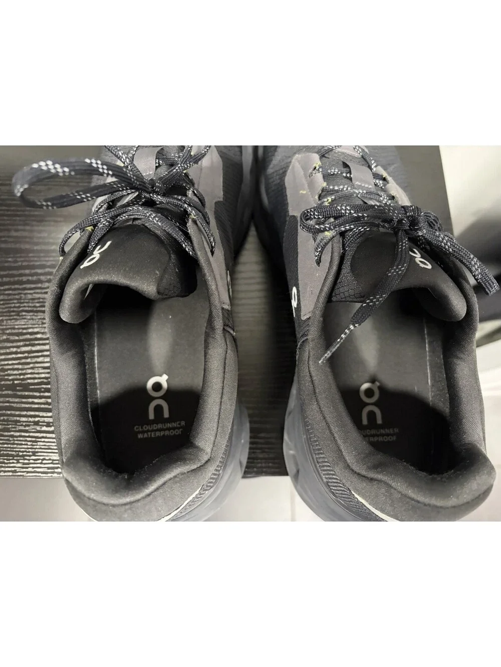 On Cloudrunner Waterproof Men’s Sneakers Size 14 Black